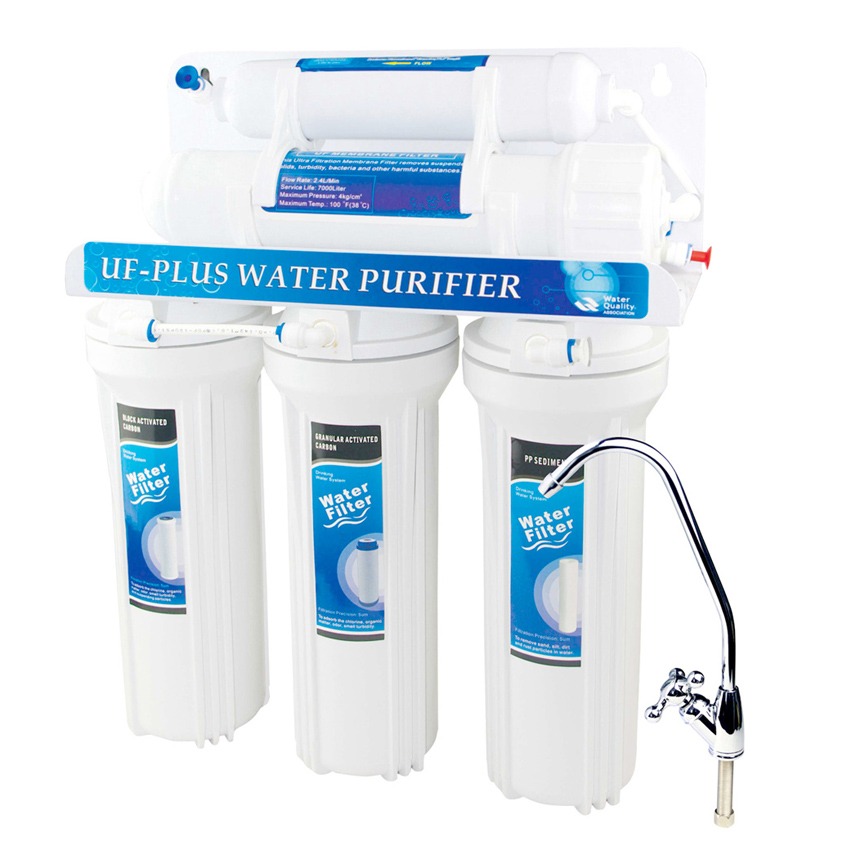 Premier - Sistema de filtración de agua por ósmosis inversa de agua,  purificador de agua de 5 etapas con grifo y tanque, filtro de agua debajo  del